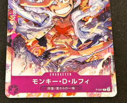 One Piece Card Game Monkey D Luffy P-041 Promo 12000 Power Japanese Ultra Rare - Image 4