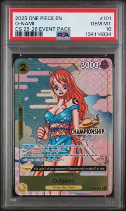 2025 One Piece EN O-Nami CS 25-26 Event Pack PSA 10 - Image 1