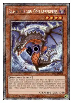 Yugioh Black Dragon Collapserpent (Platinum Secret Rare) RA04-EN204 NM - Image 1