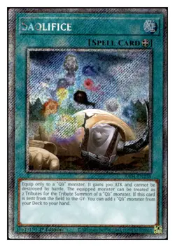 Yugioh Saqlifice (Platinum Secret Rare) RA04-EN238 NM - Image 1