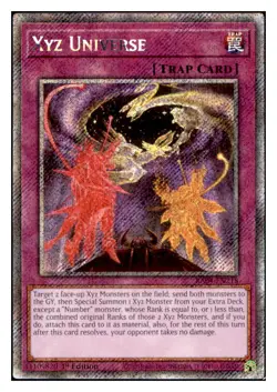 Yugioh Xyz Universe (Platinum Secret Rare) RA04-EN218 NM - Image 1