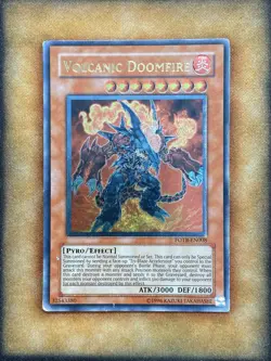 Yugioh Volcanic Doomfire FOTB-EN008 Ultimate Rare LP - Image 1