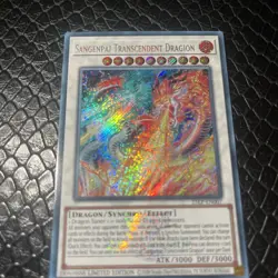Yugioh! Sangenpai Transcendent Dragion 25LP - EN007 Emblazoned Secret- 1st Ed NM - Image 1
