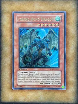 Yugioh Strong Wind Dragon RGBT-EN003 Ultimate Rare 1st Ed LP - Image 1