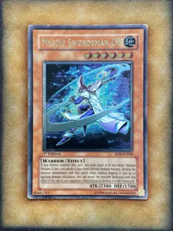 Yugioh Mystic Swordsman LV6 RDS-EN008 Ultimate Rare 1st Ed LP - Image 1