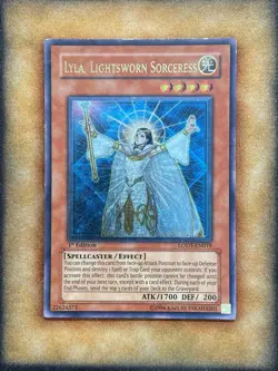 Yugioh Lyla, Lightsworn Sorceress LODT-EN019 Ultimate Rare 1st Ed MP - Image 1