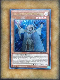 Yugioh Lyla, Lightsworn Sorceress LODT-EN019 Ultimate Rare 2024 Print NM - Image 1