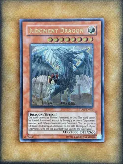 Yugioh Judgment Dragon TU01-EN000 Ultimate Rare NM - Image 1