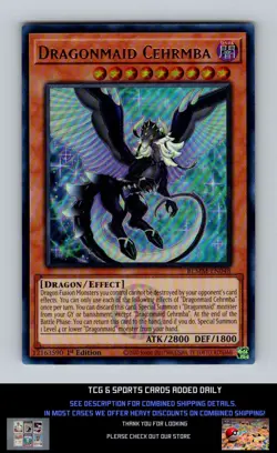 Battles of Legend: Monster Mayhem Yugioh #BLMM-EN048 Dragonmaid Cehrmba NM+ - Image 1