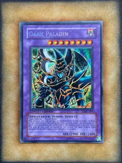 Yugioh Dark Paladin DMG-001 Secret Rare Limited Edition VLP - Image 1