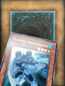 Yugioh Elemental Hero Bubbleman CRV-EN014 Ultimate Rare 1st Ed LP - Image 3