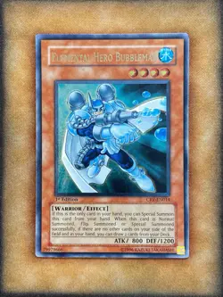 Yugioh Elemental Hero Bubbleman CRV-EN014 Ultimate Rare 1st Ed NM - Image 1