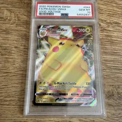 Pokemon Pikachu TCG VMAX Vivid Voltage Holo Ultra Rare Card 044/185 PSA 10 - Image 2