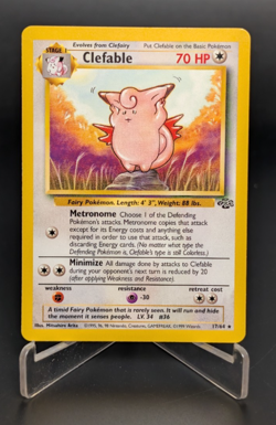 Clefable - Jungle Non-Holo Rare 17/64 - Pokemon TCG (Vintage WoTC) - LP - Image 1