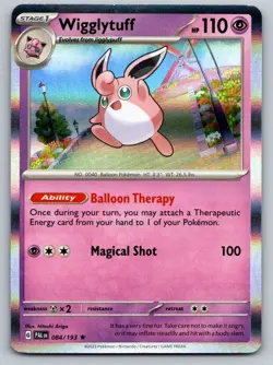 Wigglytuff 084/193 Rare Paldea Evolved Pokemon Holo Near Mint - Image 1
