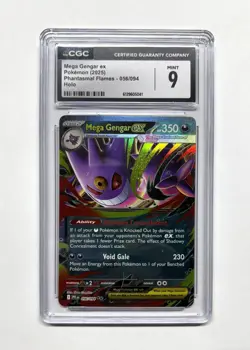 POKEMON TCG 2025 MEGA GENGAR EX #056/094 PHANTASMAL FLAMES HOLO CGC 9 MINT 😺 - Image 1