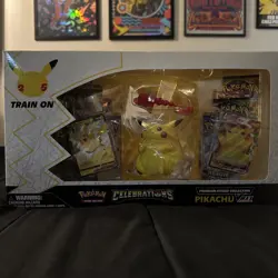 Pokemon TCG Celebrations Sealed Pikachu VMAX Premium Figure Collection Box - Image 1
