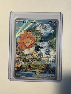 Pokemon - Castform Sunny Form 195/191 - Illustration Rare - Surging Sparks - Image 1