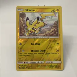 Pikachu 40/147 Pokemon Burning Shadows 2017 Common Reverse Holo LP - Image 1