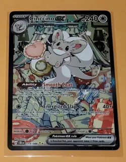 Cinccino ex Special Illustration Rare 119/086 Pokemon Chaos Rising English - Image 1