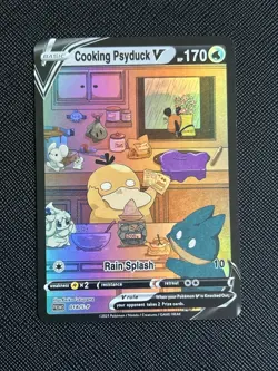 Pokemon Non TCG Cooking Psyduck V *Fan Art* Holo (English) - NM - Image 2