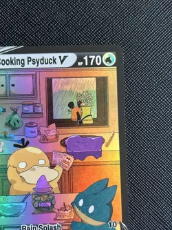 Pokemon Non TCG Cooking Psyduck V *Fan Art* Holo (English) - NM - Image 4