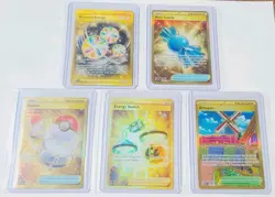 🔥Lot Of 5 Gold Hyper/Secret Rare Pokemon TCG Cards! NMOB! Free Shipping!🔥 - Image 2