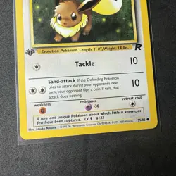 Pokemon TCG Team Rocket 1st Edition Regular Finish Eevee 55/82 - Image 4