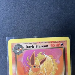 Pokemon Dark Flareon Team Rocket 1st Edition Uncommon 35/82 English 1999 DMG - Image 3