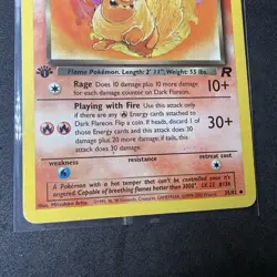 Pokemon Dark Flareon Team Rocket 1st Edition Uncommon 35/82 English 1999 DMG - Image 4