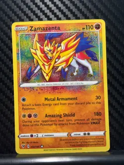 Pokemon TCG Zamazenta 102/185 Amazing Rare Vivid Voltage Holo English 2020 - Image 1