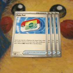 Poke Pad 198/217 Pokemon TCG ME: Ascended Heroes x4 Playset Trainer Common NM - Image 1