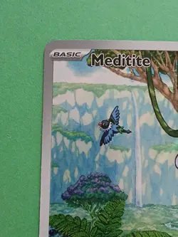 Pokemon Scarlet & Violet Stellar Crown Meditite 153/142 Illustration Rare - Image 3