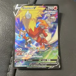Pokemon Blaziken V TG14/TG30 Silver Tempest Full Art Holo Ultra Rare - Image 1
