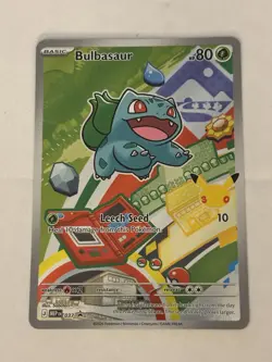First Partner Illustration Bulbasaur Promo Full Art Holo 037 Pokemon TCG - Image 1