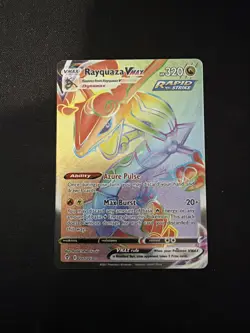 Pokemon Rayquaza VMAX Secret Rare Full Art Holo 217/203 Evolving Skies 2021 - Image 1