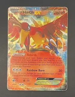 Pokemon Card Ho-Oh EX 22/124 Dragons Exalted - Heavily Played - Image 1