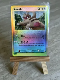 Pokemon TCG Slakoth 45/109 EX Ruby & Sapphire Rev. Holo Uncommon (English) - LP - Image 1
