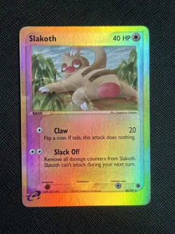 Pokemon TCG Slakoth 45/109 EX Ruby & Sapphire Rev. Holo Uncommon (English) - LP - Image 2