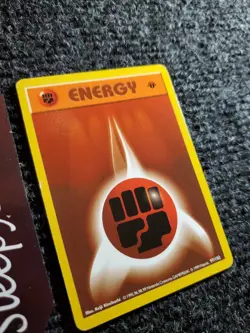 Fighting Energy 97/102 1st Edition Base Set Shadowless 1999 Pokemon NM - Image 3