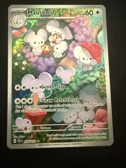 Pokemon Maushold Illustration Rare Full Art 226/193 Sv02 Paldea Evolved Holo - Image 1