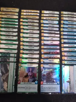 STAR WARS UNLIMITED LEGENDS OF THE FORCE 118 RARE FOIL CARDS - Image 1