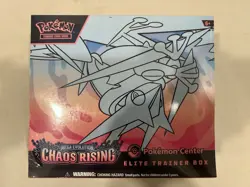Pokemon TCG Chaos Rising Pokemon Center ETB Elite Trainer Box - Minor Tear - Image 1