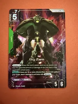 Big Zam Alternate Art Foil - GD01-027 R+ NM - Gundam TCG Card Game - Image 1