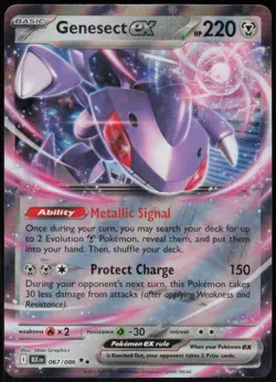 Genesect ex 067/086 Holo Double Rare Black Bolt Pokemon Near Mint - Image 1