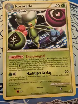 Pokemon Karte Trading Card Game Entfesselt Nr. 23/95 Roserade deutsch - Image 1