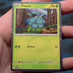 Pineco 061 Black Star Promo Cosmos Holo Pokemon Scarlet & Violet - Image 1