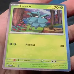 Pineco 061 Black Star Promo Cosmos Holo Pokemon Scarlet & Violet - Image 4
