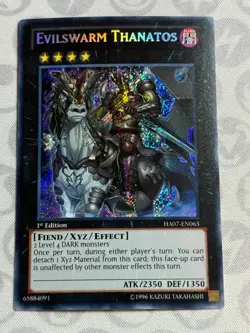 Evilswarm Thanatos - HA07-EN063 - Secret Rare (NM) - Yugioh - Image 1