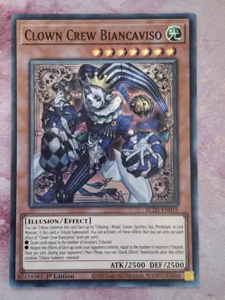Clown Crew Biancaviso - BLZD-EN015 - Super Rare - 1st Ed - Yugioh - Near Mint - Image 1